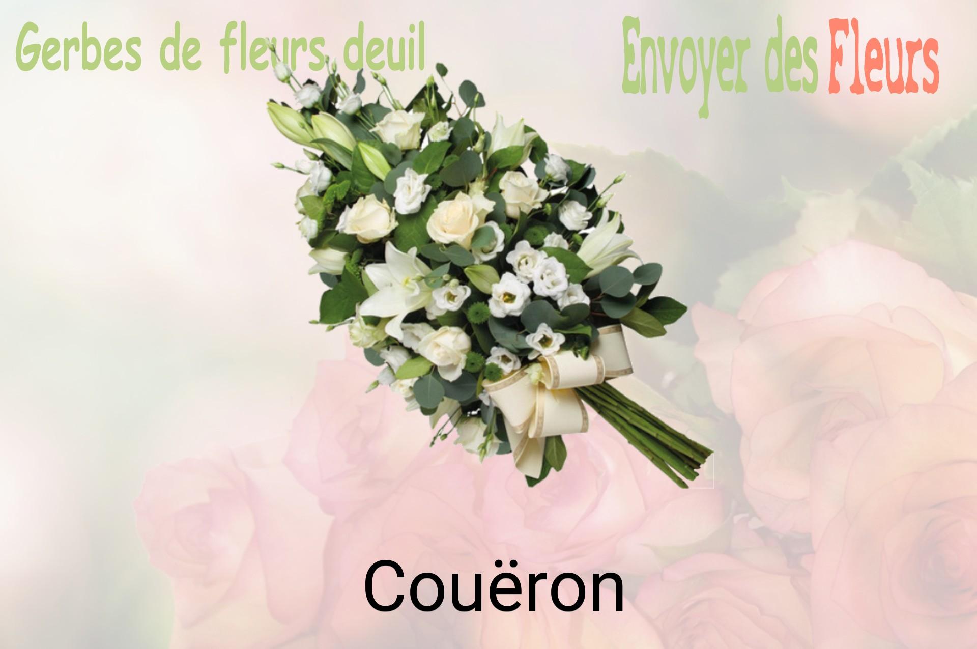 Gerbe de fleurs de deuil livrée à Couëron